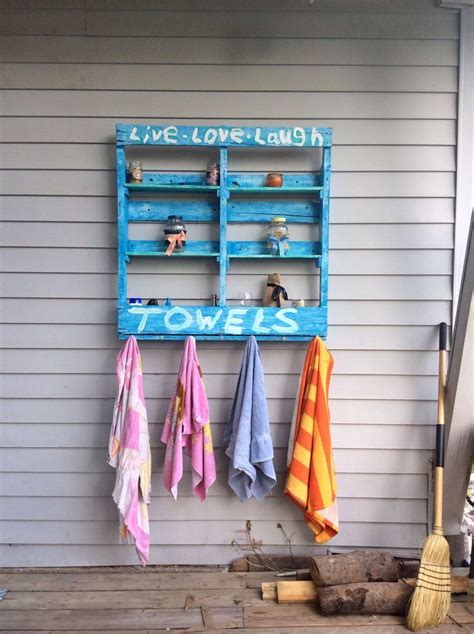 30 Diy Pool Towel Rack Ideas