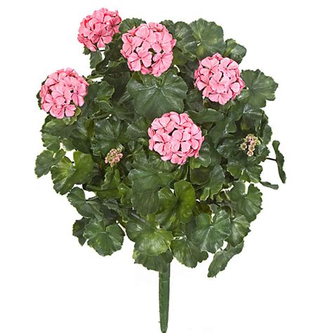 Our range of paper, plastic and silk flowers are perfect for a handmade wedding or low maintenance floral arrangements around the home. 26" UV-Proof Outdoor Artificial Geranium Flower Bush -Pink