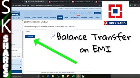 This video demonstrates how to transfer amount from your credit card to bank account/debit card. Hdfc Credit Card Money Transfer To Bank Account - Bank Western