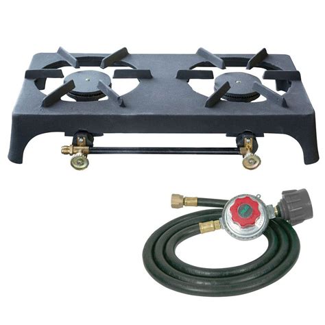 Choose from contactless same day delivery, drive up and more. Sportsman Double Burner Cast Iron Stove with Regulator ...