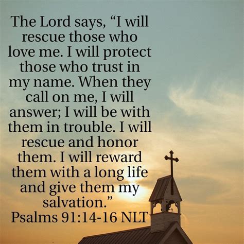Psalm 91 14 16 Prayers And Petitions