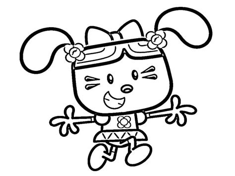 Daizy From Wow Wow Wubbzy Coloring Page Free Printable Coloring Pages