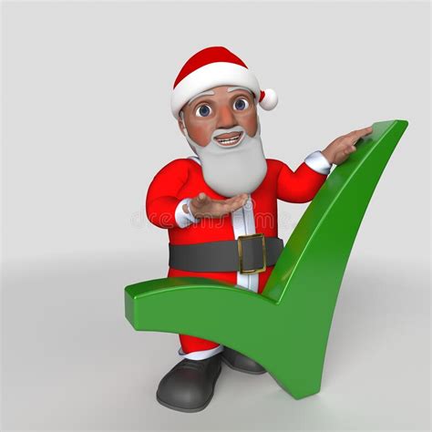 3d Cartoon Santa Claus Character Stock Illustration Illustration Of Cartoon Holiday 200959729