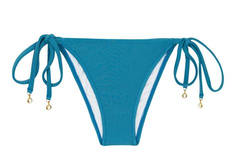 Blue Side Tie Brazilian Bikini Bottom Bottom Beach Nilo Rolote Rio