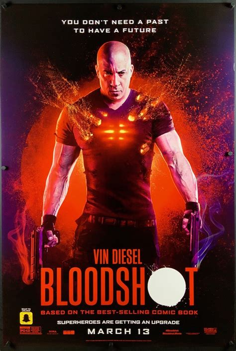 An Original Movie Poster For The Film Bloodshot Old Movie Poster