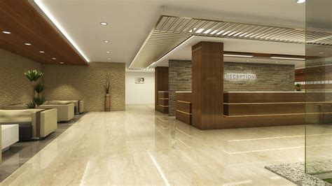 Office Reception Interior Design Chennai India On Behance