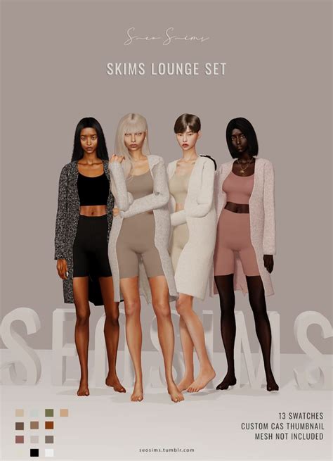 skims lounge set the sims 4 download simsdomination sims 4 mods clothes sims 4 clothing