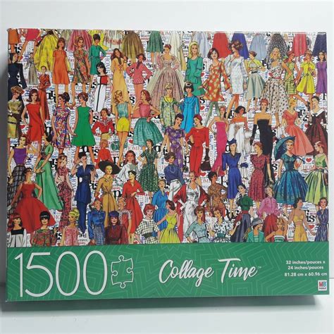 Milton Bradley 1500 Piece Collage Time Jigsaw Puzzle Fashion Memories