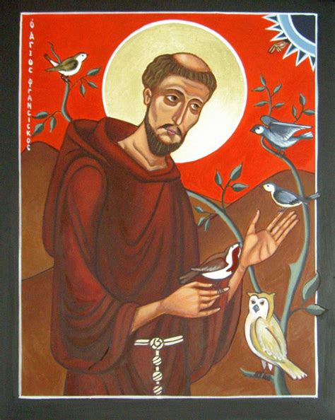 Heilige Franciscus Van Assisi Liesbeths Iconen