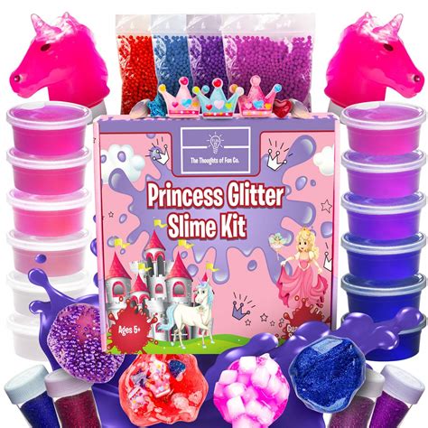 Princess Unicorn Slime Kit For Girls Stem Learning Asmr T Glow In