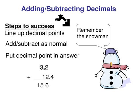 Ppt Addingsubtracting Decimals Powerpoint Presentation Free