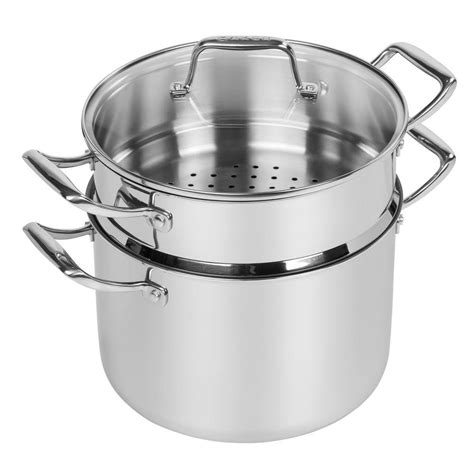 T Fal 12 Qt Stainless Steel Stock Pot C8888164 The Home Depot