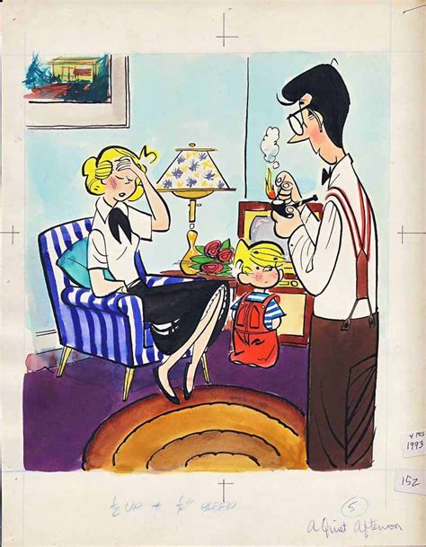 Dennis The Menace Quiet Afternoon In Dan Fs Holley Lee Comic Art