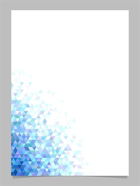 Abstract Triangle Brochure Background Template Polygonal Stationery