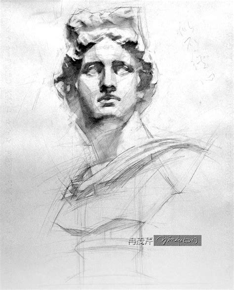 Greek art is characterised by perfection. Apollo_pencil_drawing paper_2 | Yim Maukun