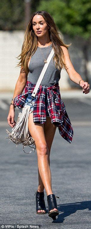 Courtney Sixx Parades Her Long Legs In Tiny Denim Hotpants Fashion Hot Shorts Model Look