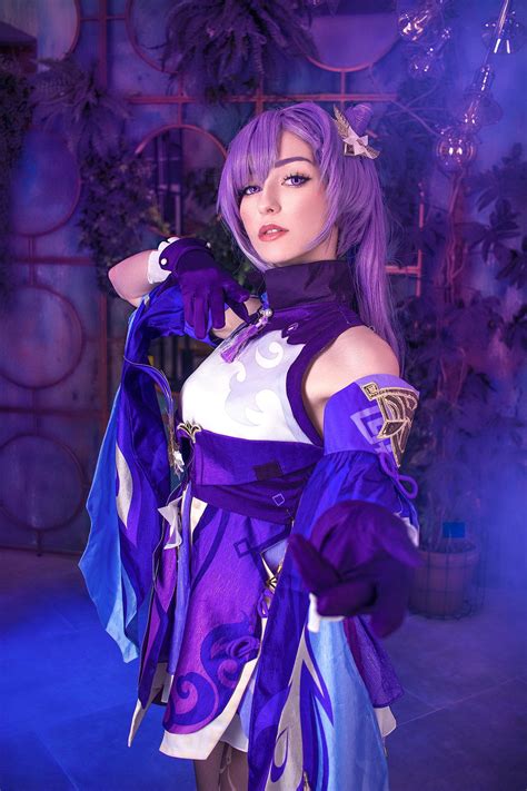 keqing cosplay from genshin impact by axilirator r cosplayers