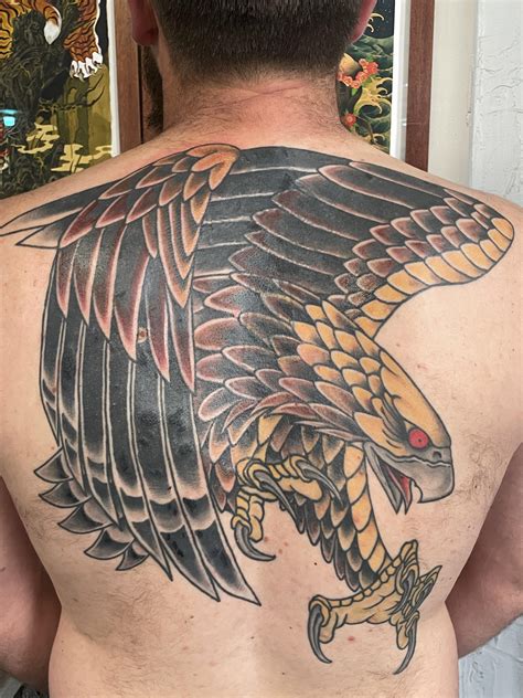 Big Ass Eagle Cover Up By Brad Grubb Of Saint Tattoo In Knoxville Rtattoos