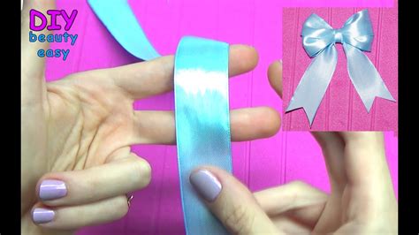 Diy Crafts How To Make Simple Easy Bow Ribbon Hair Bow Tutorial Diy Beauty And Easy