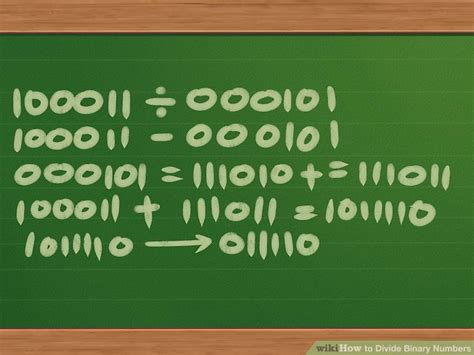 How To Divide Binary Numbers 13 Steps With Pictures Wikihow