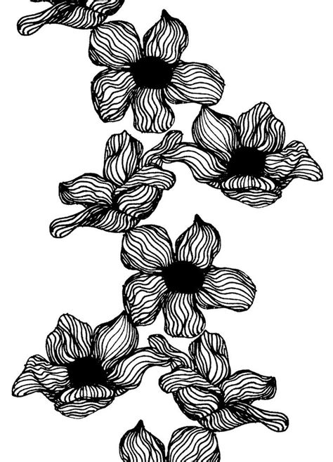 Black And White Flower Print Set Of 2 Digital Download Etsy In 2021