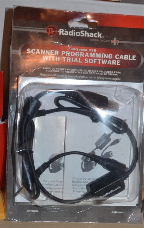 Radio Shack Full Speed Usb Scanner Programming Cable 20546 New 20 546