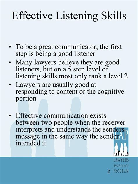 Ppt Advanced Communication Listening Skills Powerpoint