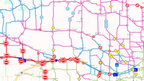 I 80 Road Conditions Wyoming Map Current Red Tide