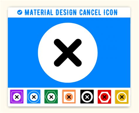 Material Design Cancel Icon Exit Material Ui Cancel Icon Vuetify