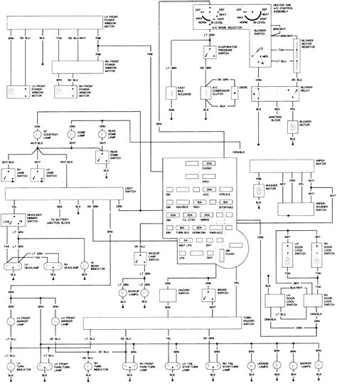 Wiring diagram sheets and indexes the wiring diagram sheets are organized to show systems relating to the basic vehicle and all of its options. 91 K5 Blazer Wiring Diagram - Wiring Diagram and Schematic