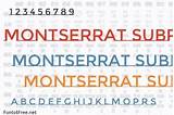 Montserrat Font License Images