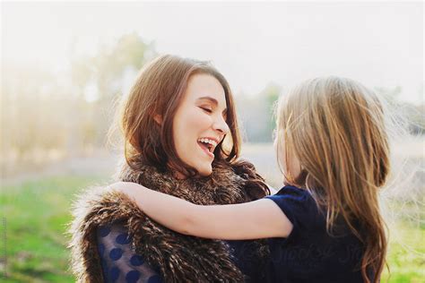 Mother And Daughter Sharing A Moment By Stocksy Contributor Ellie Baygulov Stocksy