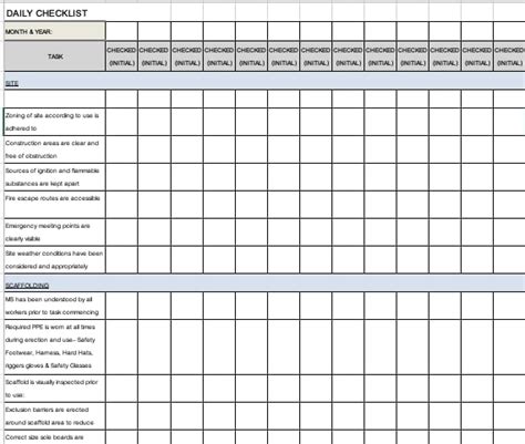 Plantillas Para Checklist En Word Y Excel Ejemplos Gratis