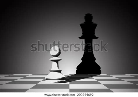 picture chess pawn dropping shadow queen stock vector royalty free 200244692
