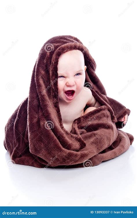 Baby Under Towel Stock Image Image Of Beautiful Face 13093337
