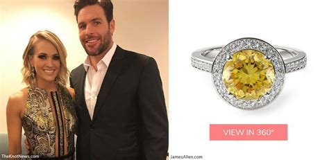 Get The Look Country Stars Engagement Rings Carrie Underwood Engagement Ring Canary Yellow
