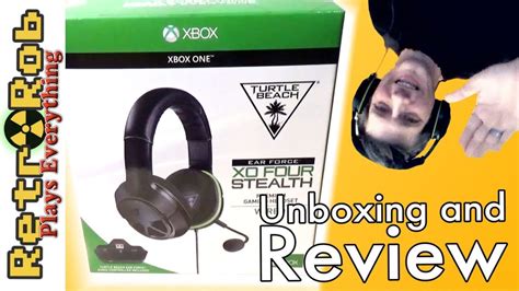 Turtle Beach Ear Force Xo Four Stealth Gaming Headset Unboxed And