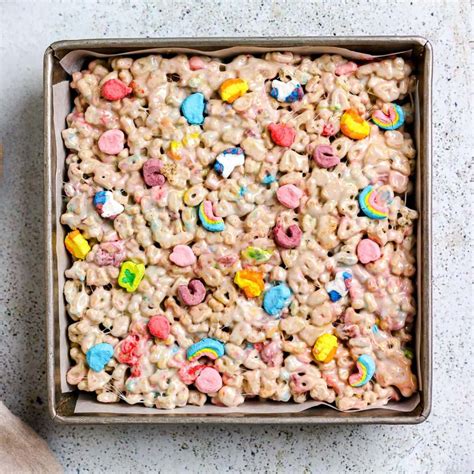 Lucky Charms Rice Krispie Treats Baked Abundance