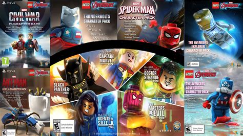 Lego Marvels Avengers All Dlc Characters Youtube