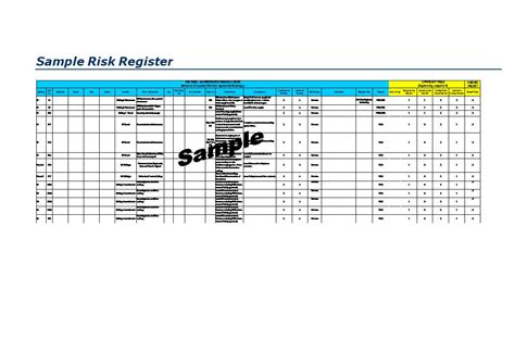 Risk Register 46 Examples Format Pdf