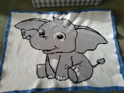 They appeal to adults, those baby blues and pinks and greens and lavendars, stitched on blankets that look. Elephant afghan | Crafts | Pinterest | Crochet elephant ...