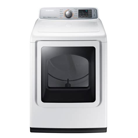 This is especially helpful if you're not around when the dryer cycle ends, and you're clothes. Samsung 7.4 cu. ft. Electric Dryer with Steam in White ...