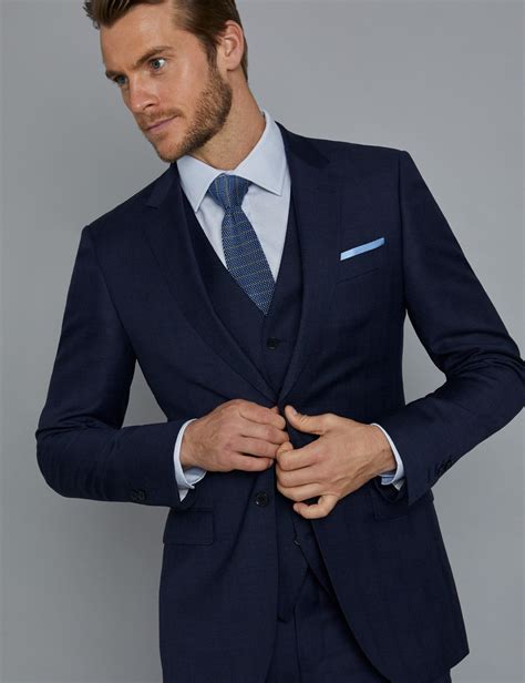 Lyst Hawes And Curtis Navy And Red Prince Of Wales Plaid Slim Fit Suit