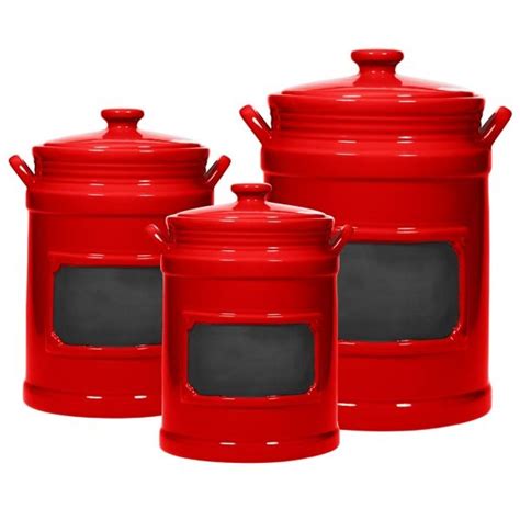 Canister + in stock + anchor hocking® heritage hill clear glass canister with lid. product | Red kitchen canisters, Kitchen containers, Jar ...