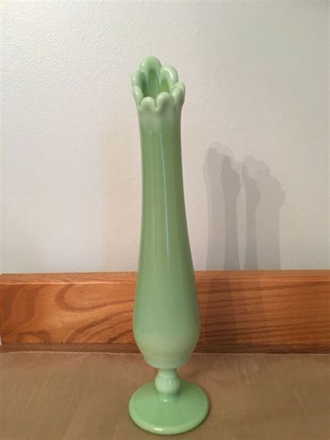 Vintage Westmoreland Mint Green Milk Glass Vase Antique Price