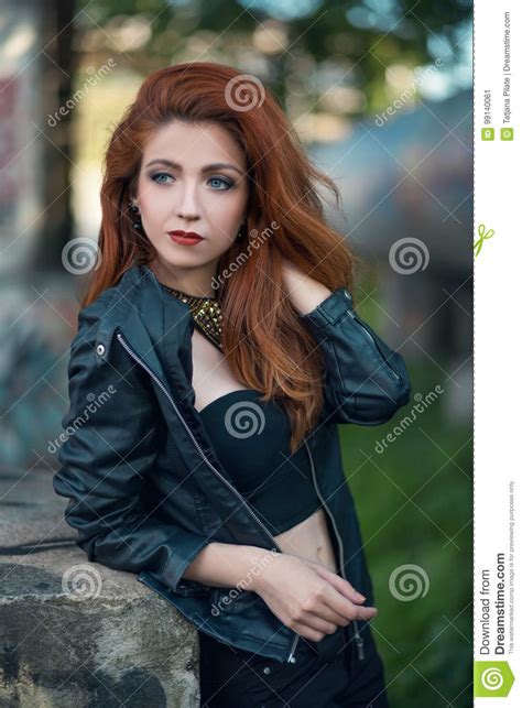 Redhead Girl Stock Image Image Of Fashion Adult Long 99140061