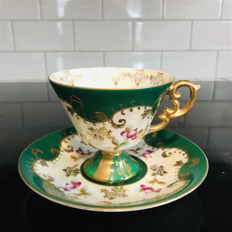 Royal Sealy Tea Cup And Saucer Japan Fine Bone China Hand Decorated