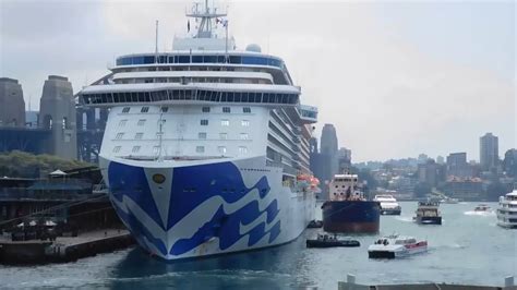 Majestic Princess Cruise Ship Docked At Sydney Overseas Passengers