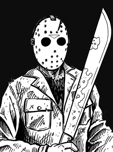 Jason Voorhees Coloring Pages