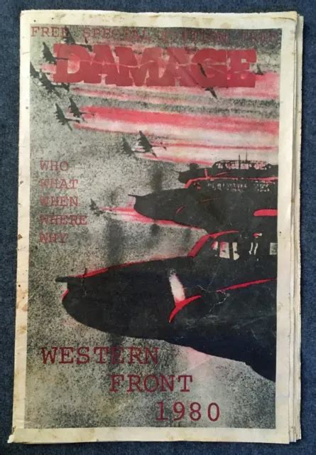 Damage Western Front 1980 Sf Zine Special Guide To Punk Music And Art